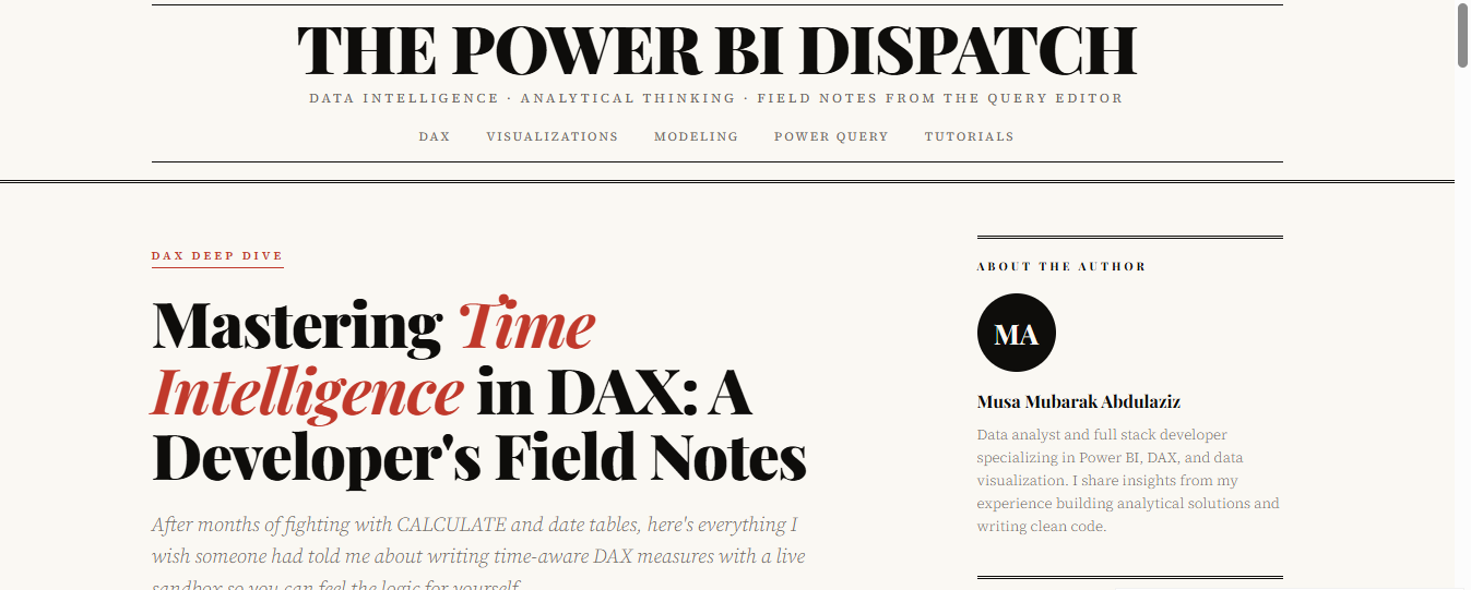 Power BI Dispatch DAX